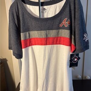 Women’s New Era Atlanta Braves Colorblock Tee